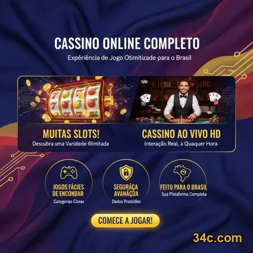 Celular com app oficial 34c.com em ambiente protegido